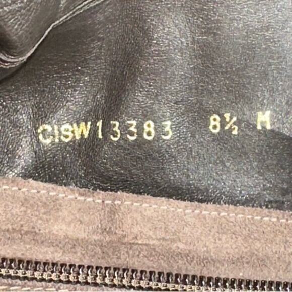 Stuart Weitzman Women’s Size 8.5 Brown Suede Side Zip Wedged Ankle Boots Booties - Picture 9 of 9